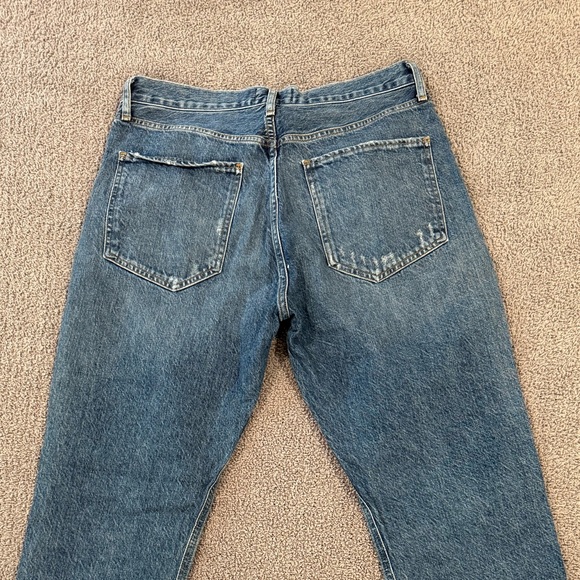 Agolde Riley Crop High Rise Straight Jean - Picture 3 of 4